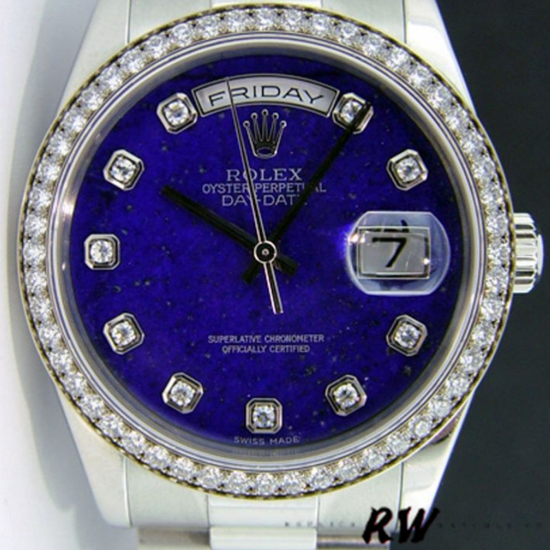 Rolex Day Date 118346 Lapis Lazuli Blue Dial 36mm Unisex Replica Watch