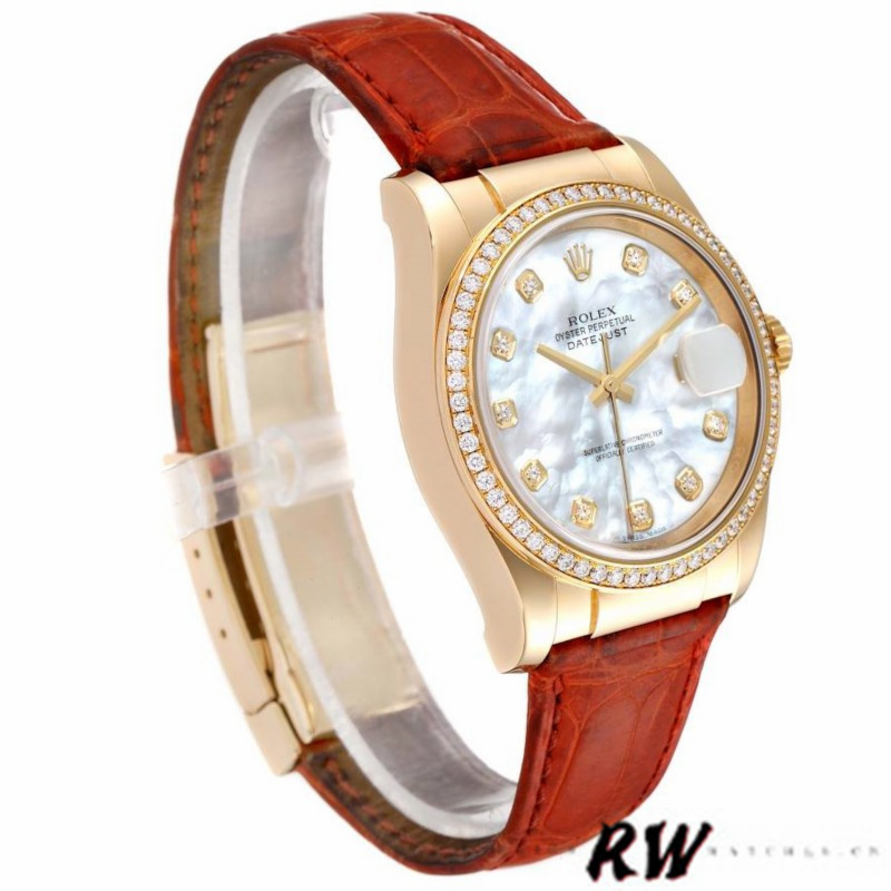 Rolex Datejust 116188 Mother of Pearl Diamond 36mm Unisex Replica Watch