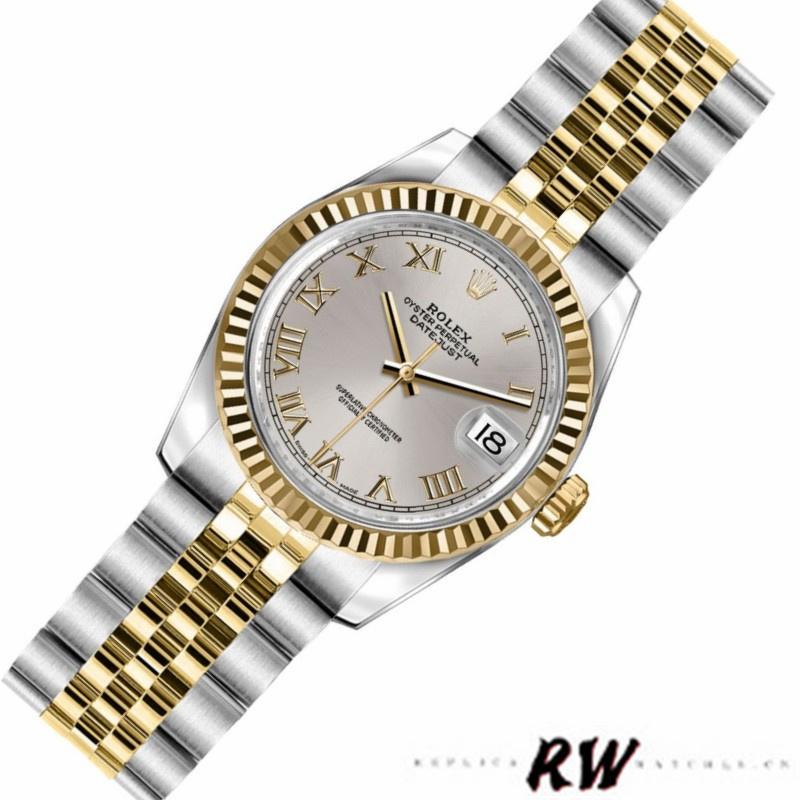 Rolex Datejust 179173 Silver Roman Numeral Dial 26MM Lady Replica Watch