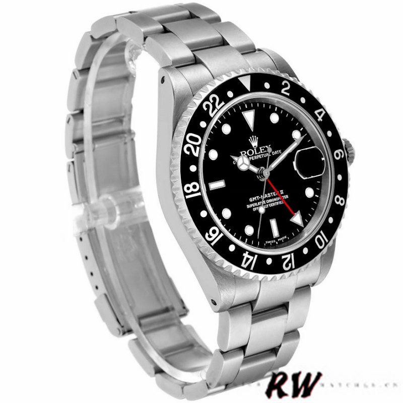 Rolex GMT-Master II 16710 Black Dial Stainless Steel Case 40MM Mens Replica Watch