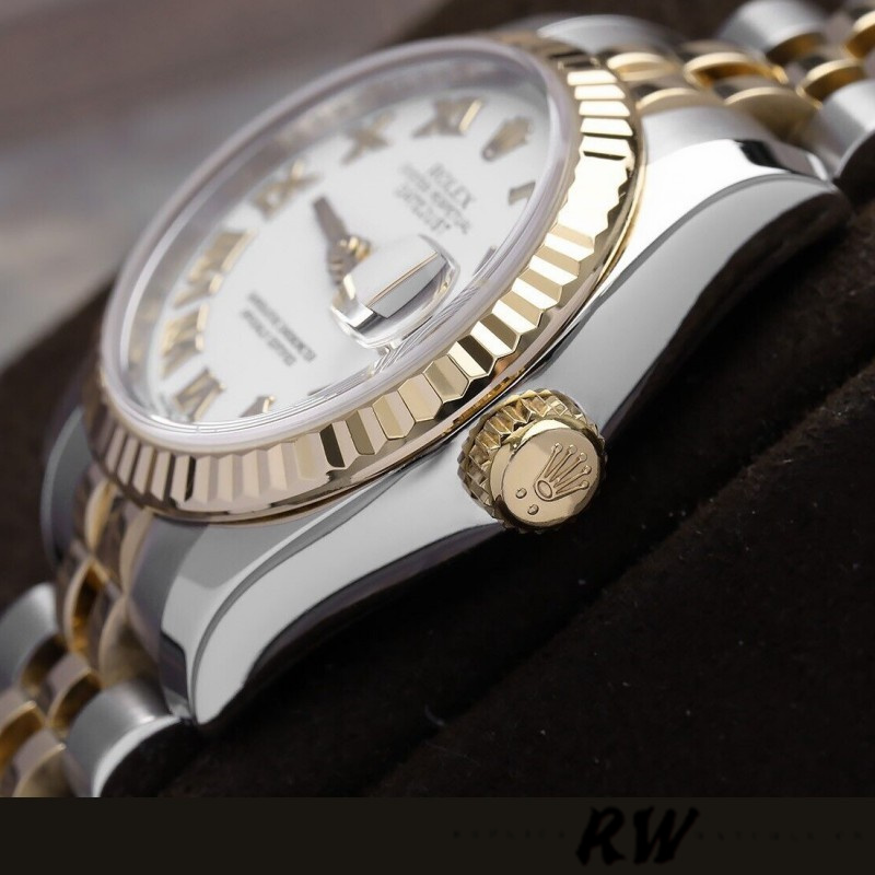 Rolex Datejust 179173 White Roman Numeral Dial 26MM Lady Replica Watch