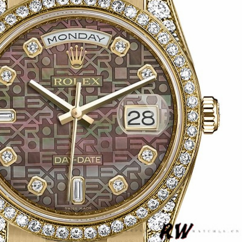 Rolex Day-Date 118388 MOP Jubilee Diamond Dial 36mm Unisex Replica Watch
