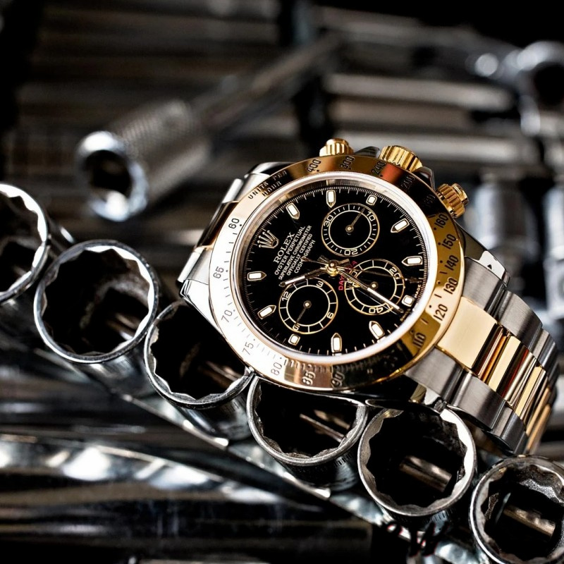 Rolex Daytona 116523 Stainless Steel Black Dial 40mm Mens Replica Watch