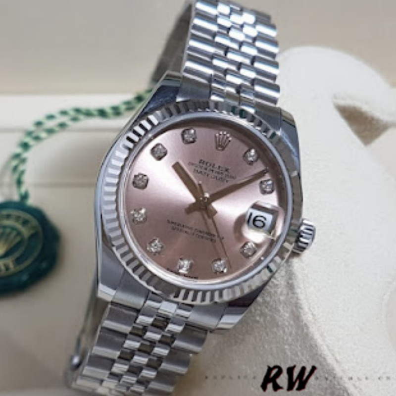 Rolex Datejust 116234 Pink MOP Diamonds Dial 36mm Lady Replica Watch