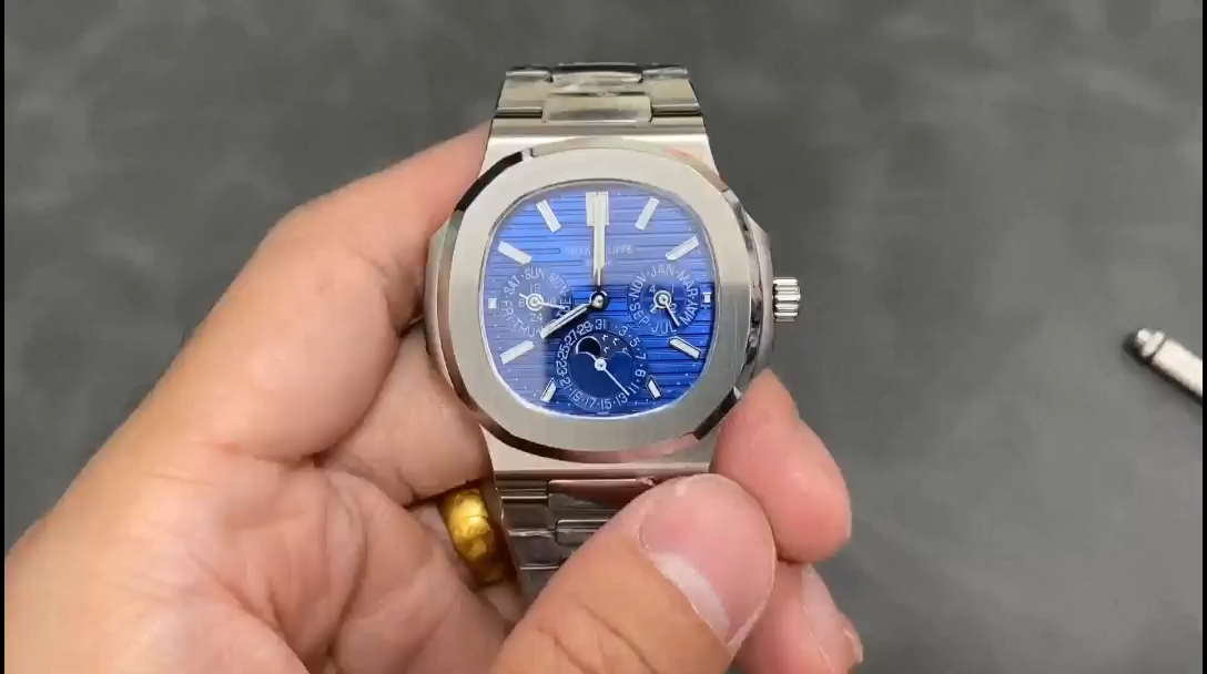 Patek Philippe Nautilus Perpetual Calendar White Gold Blue Dial 5740 1G 001 40mm