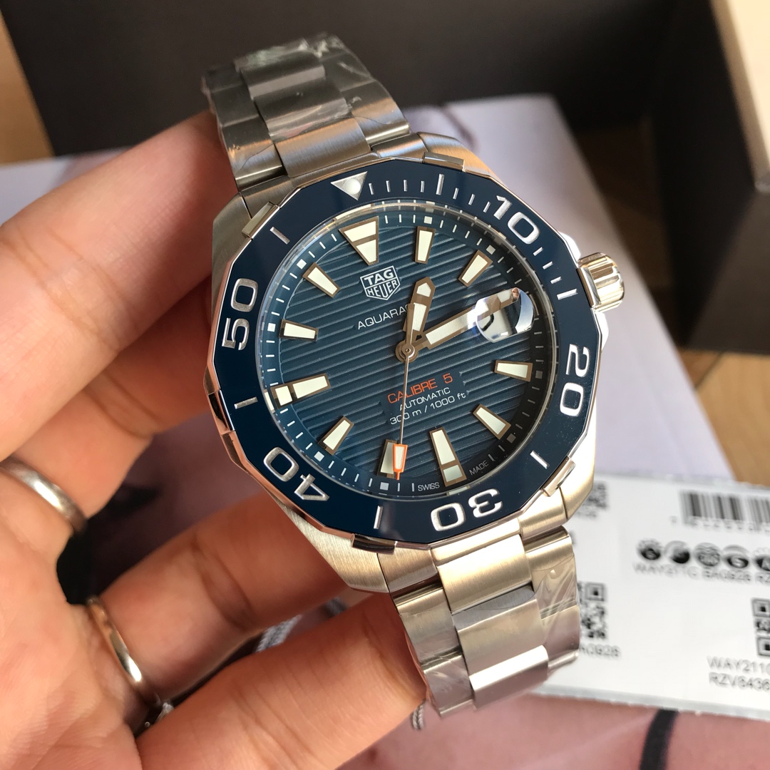 Tag Heuer Aquaracer Chronograph Blue Dial WAY211C.BA0928 41mm