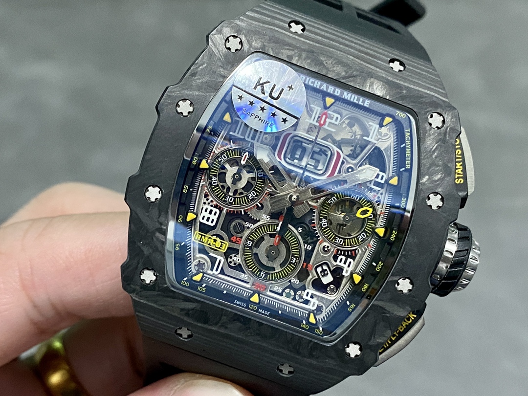 Richard Mille RM11-03 Carbon Automatic Flyback Chronograph Black