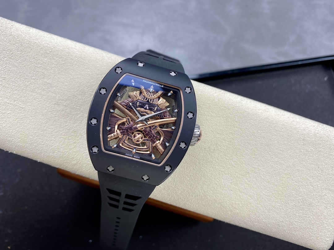 Richard Mille RM47 Edition Tourbillon Skeleton Black Ceramic Casing Watch
