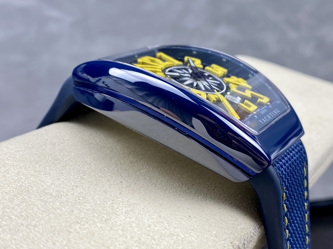 Franck Muller Framulan V45 Ceramic Yacht Model Yellow 45mm