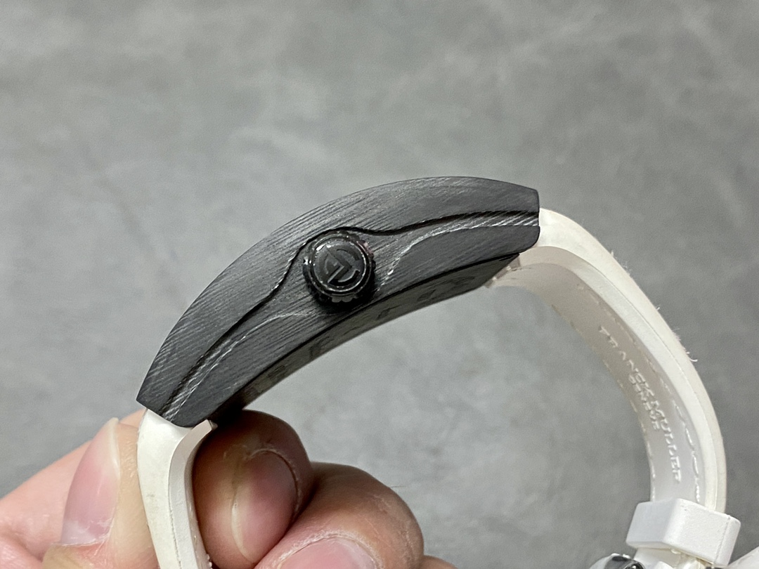 Franck Muller V45 Carbon Fiber Case White Dial