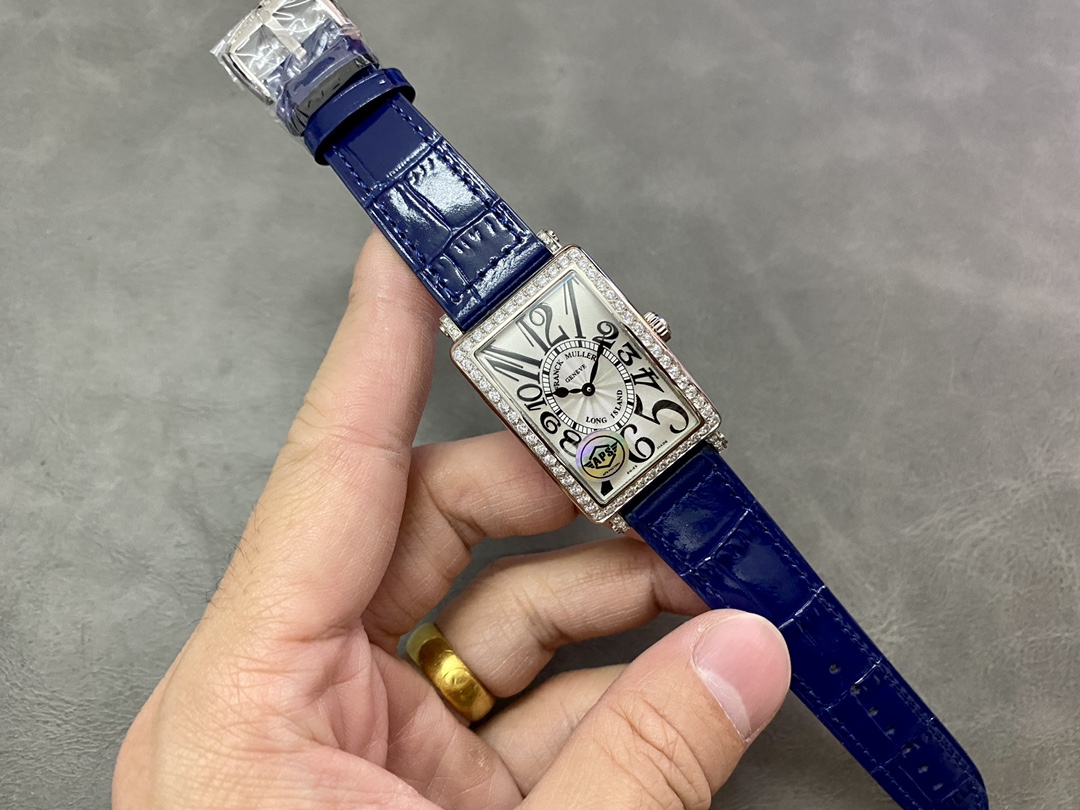 Franck Muller Long Island Quartz Diamond Blue Dial 952QZD1R(AC) - DB