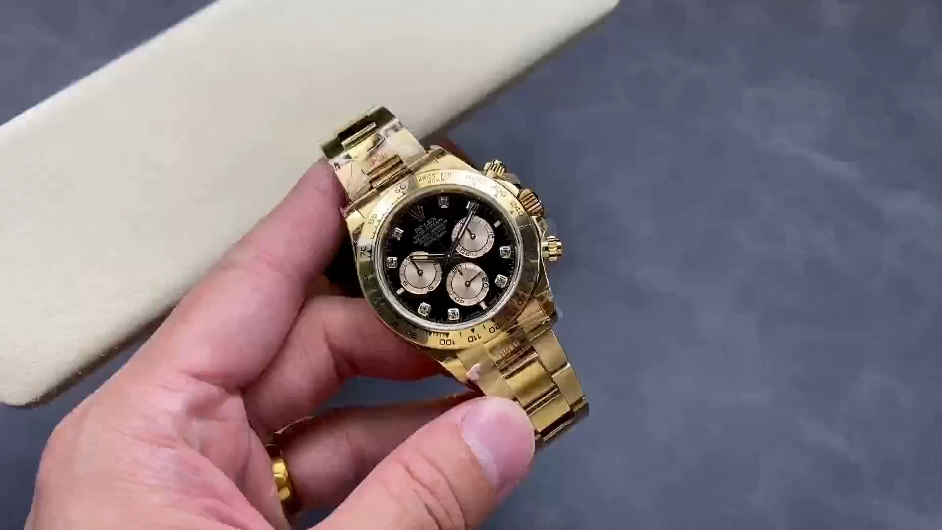 Rolex Daytona Cosmograph 126508 0003 Yellow Gold Black Dial Replica Watch