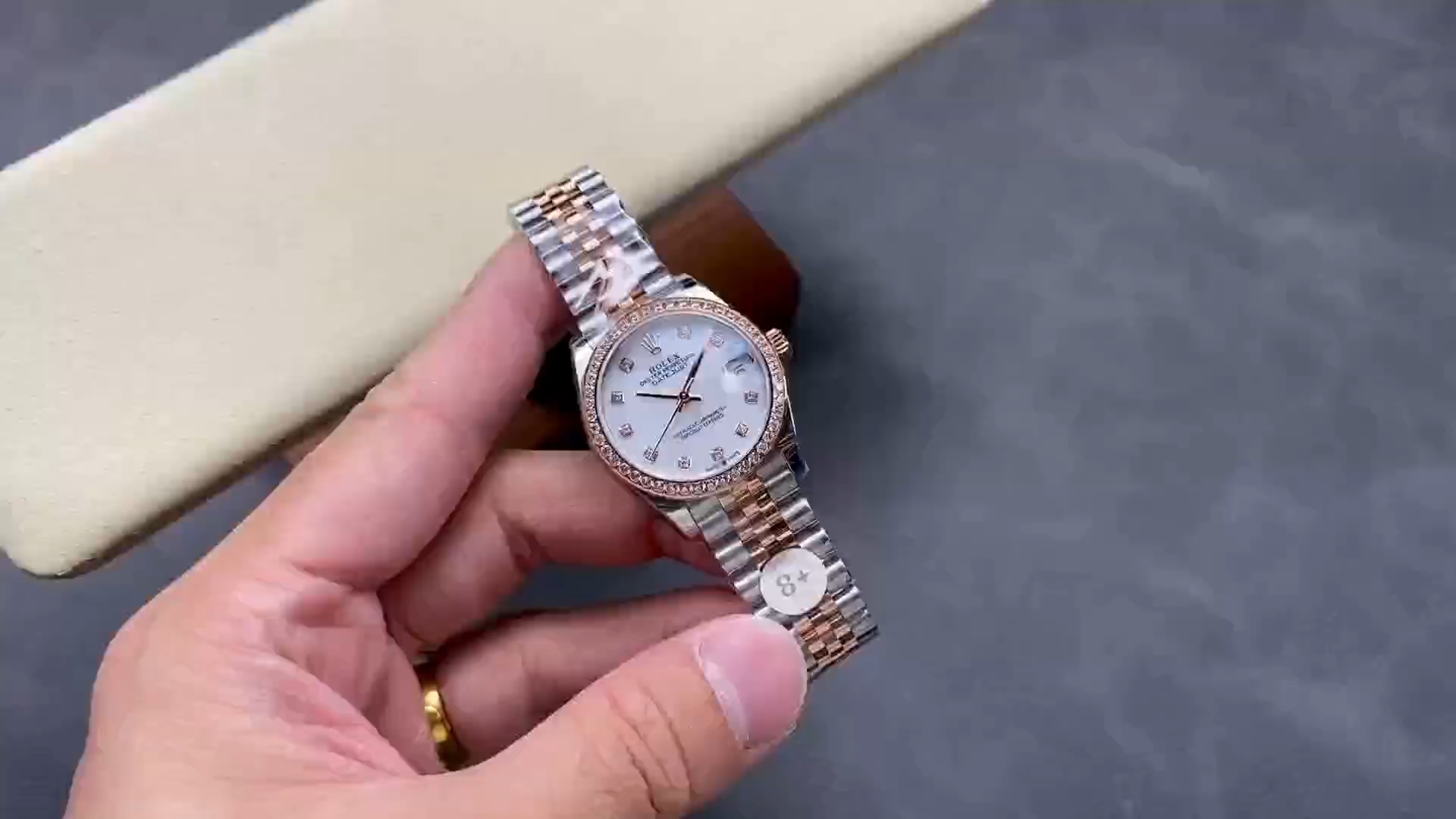 Rolex Datejust 31mm Stainless Steel and Rose Gold 278381RBR Mop Diamond Jubilee