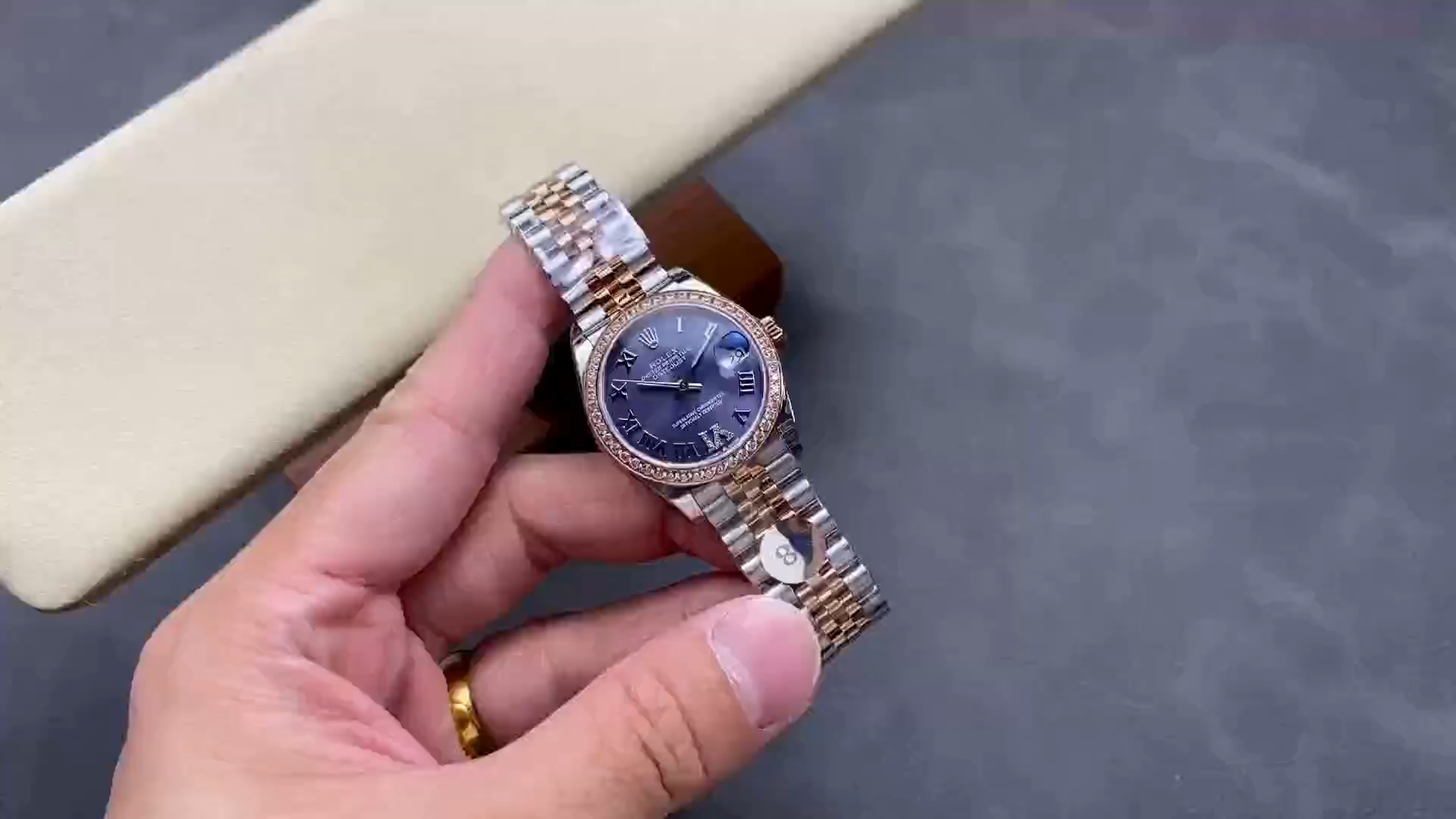 Rolex Datejust 31 Purple Roman Diamond Dial Jubilee 278381RBR