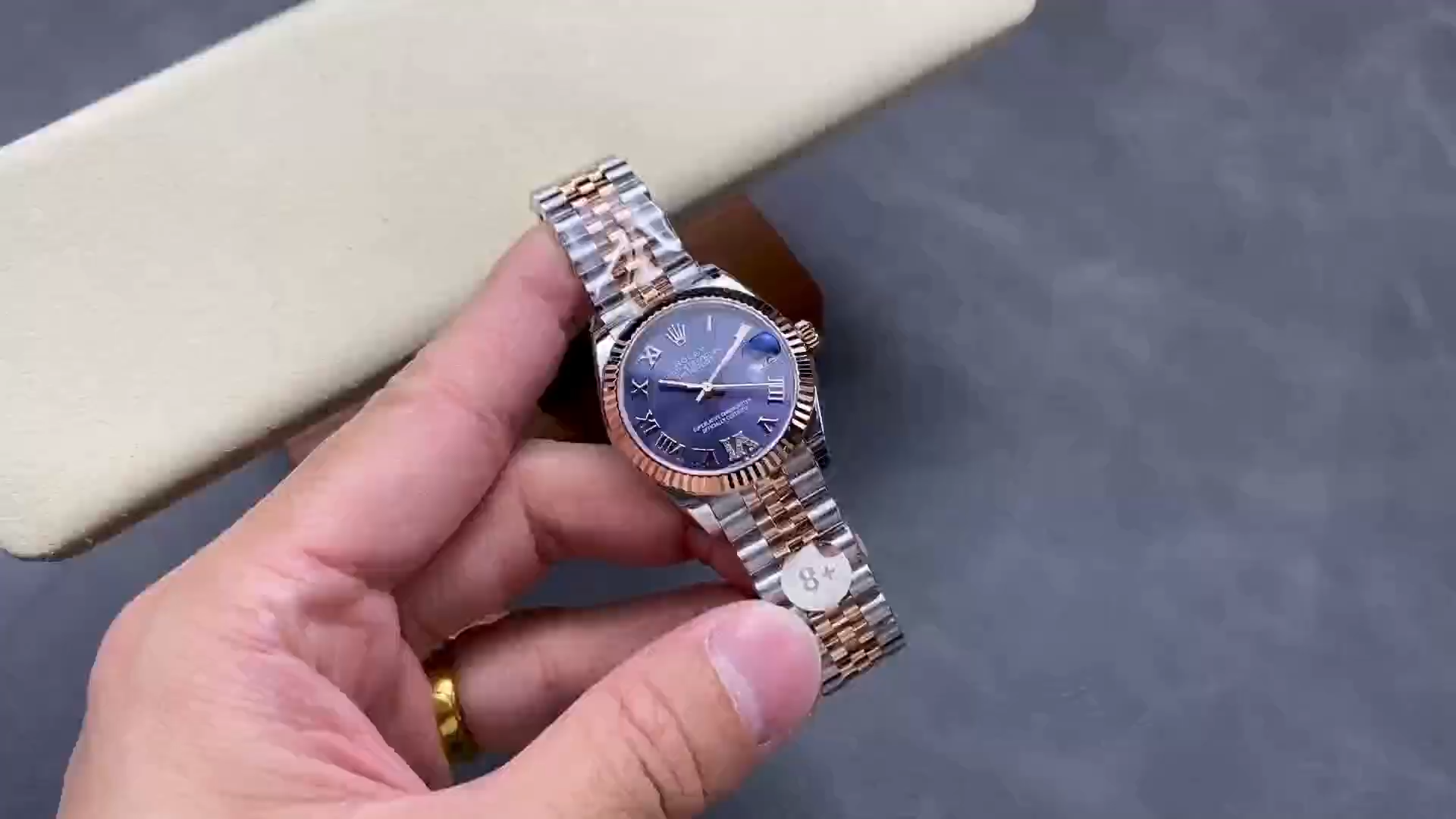 Rolex Datejust 31 Aubergine Pave Roman Dial M278271 0020 Women's Watch