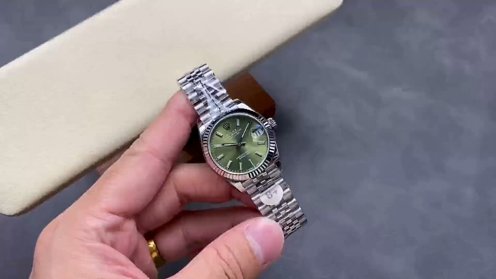 Rolex Datejust 31mm Stainless Steel 278274 0018 Mint Green Index Jubilee