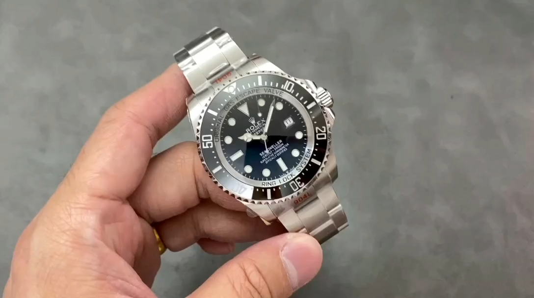 Rolex Deepsea 126660 Black Dial Oyster Steel 44mm Mens replica watch - Video