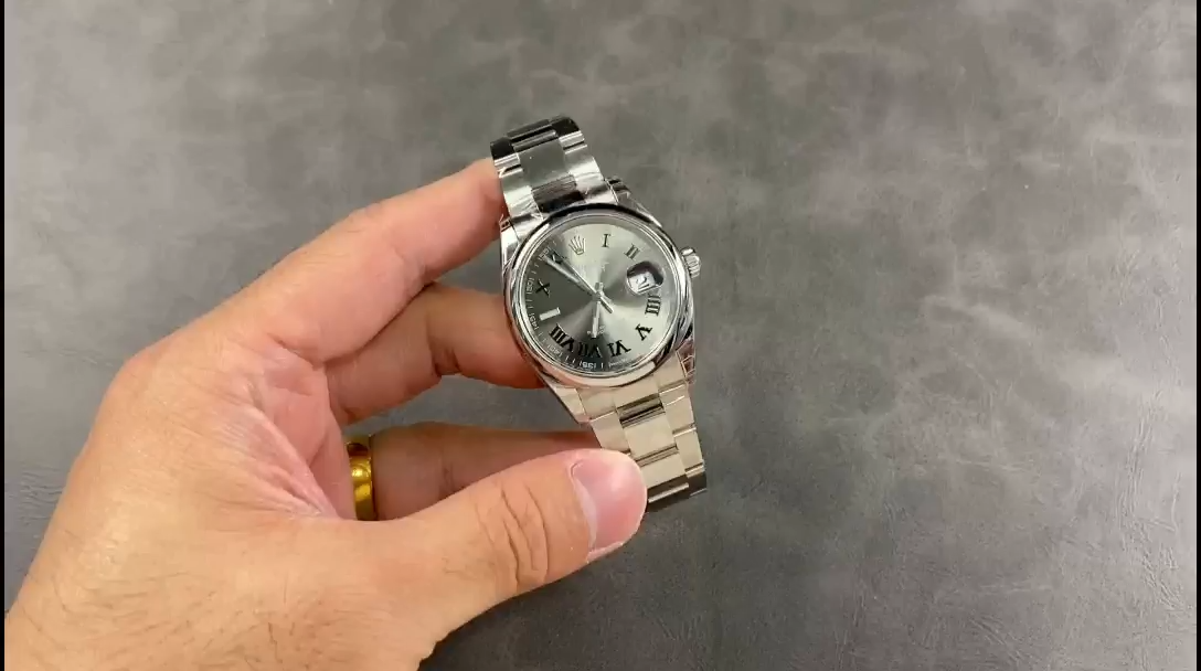 Rolex Datejust 126200 Stainless Steel Grey Wimbledon dial 36MM Unisex Replica Watch