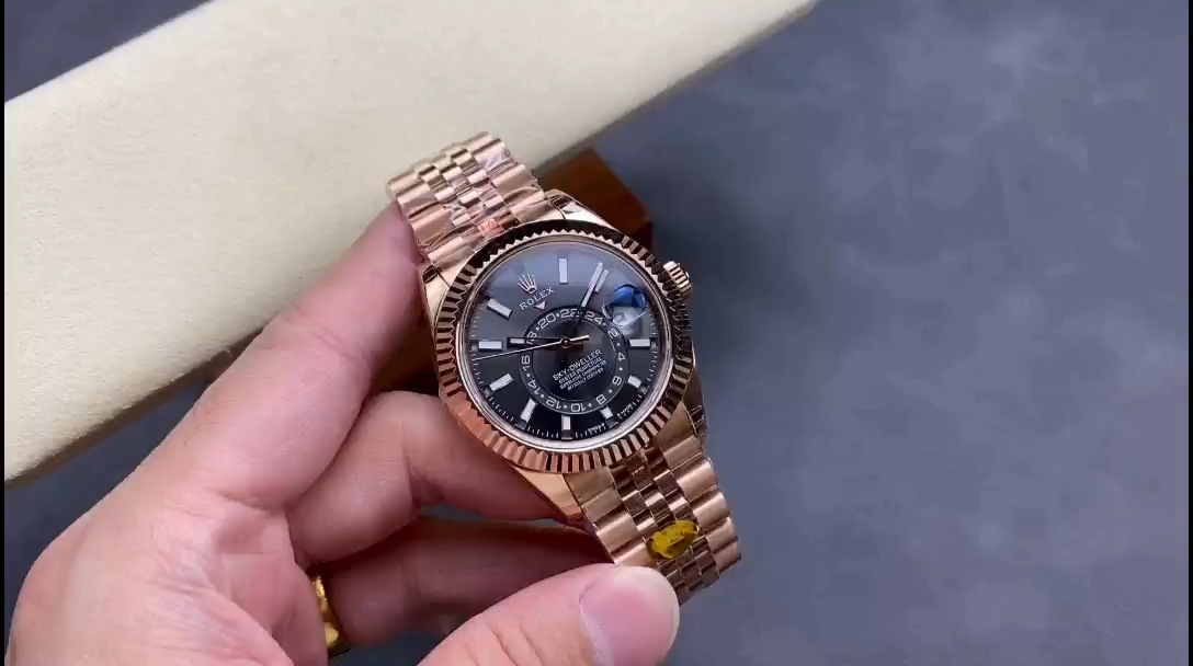 Rolex Sky Dweller 42mm Everose Gold and Slate Grey Dial M336935-0008