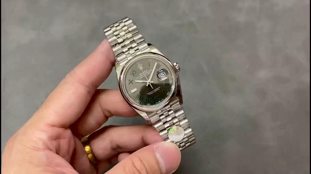 Rolex Datejust m126200 0017 Grey Wimbledon dial Stainless Steel 36MM Unisex Replica Watch