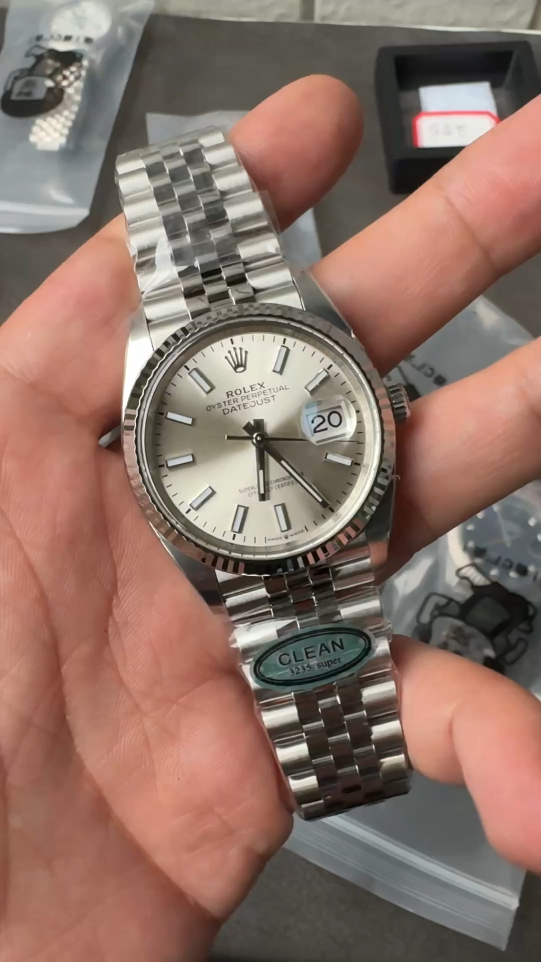 Rolex Datejust 126234 Fluted Bezel Silver Index Dial 36MM Unisex Replica Watch