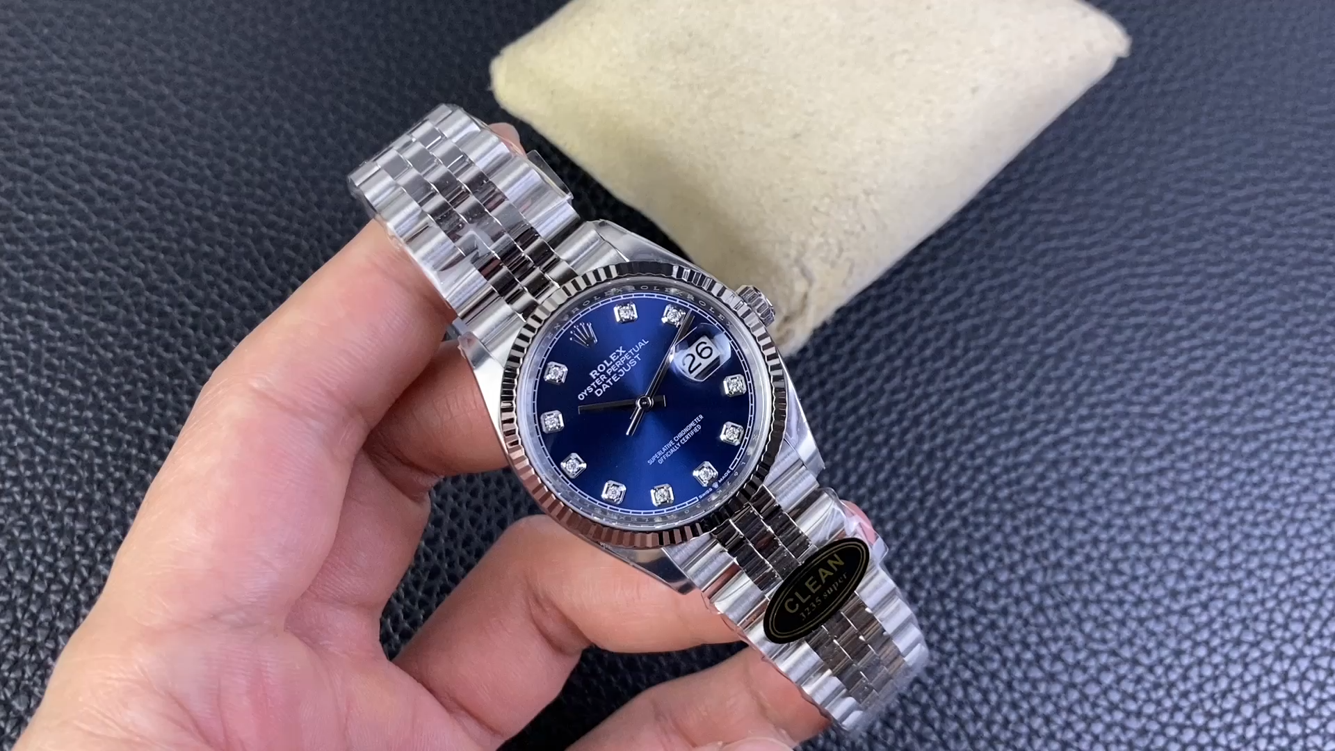 Rolex Datejust 126234 Blue Diamond Dial 36MM Unisex Replica Watch