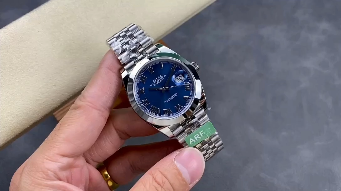 Rolex Datejust 41 Stainless Steel Blue Roman Dial Jubilee Bracelet M126300 0018 Men's Watch