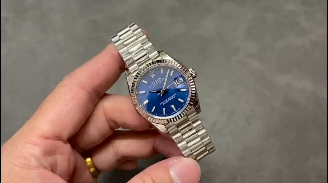 Rolex Datejust 31 Fluted Bezel Blue Dial m278274 Women's Watch