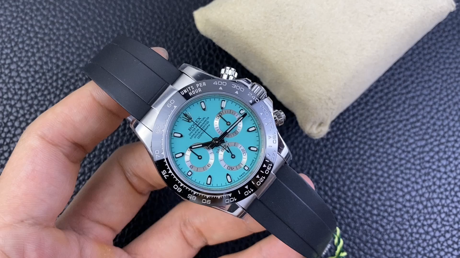 Rolex Daytona 40mm Ice Blue Ceramic Bezel 4 116519LN Men's Watch