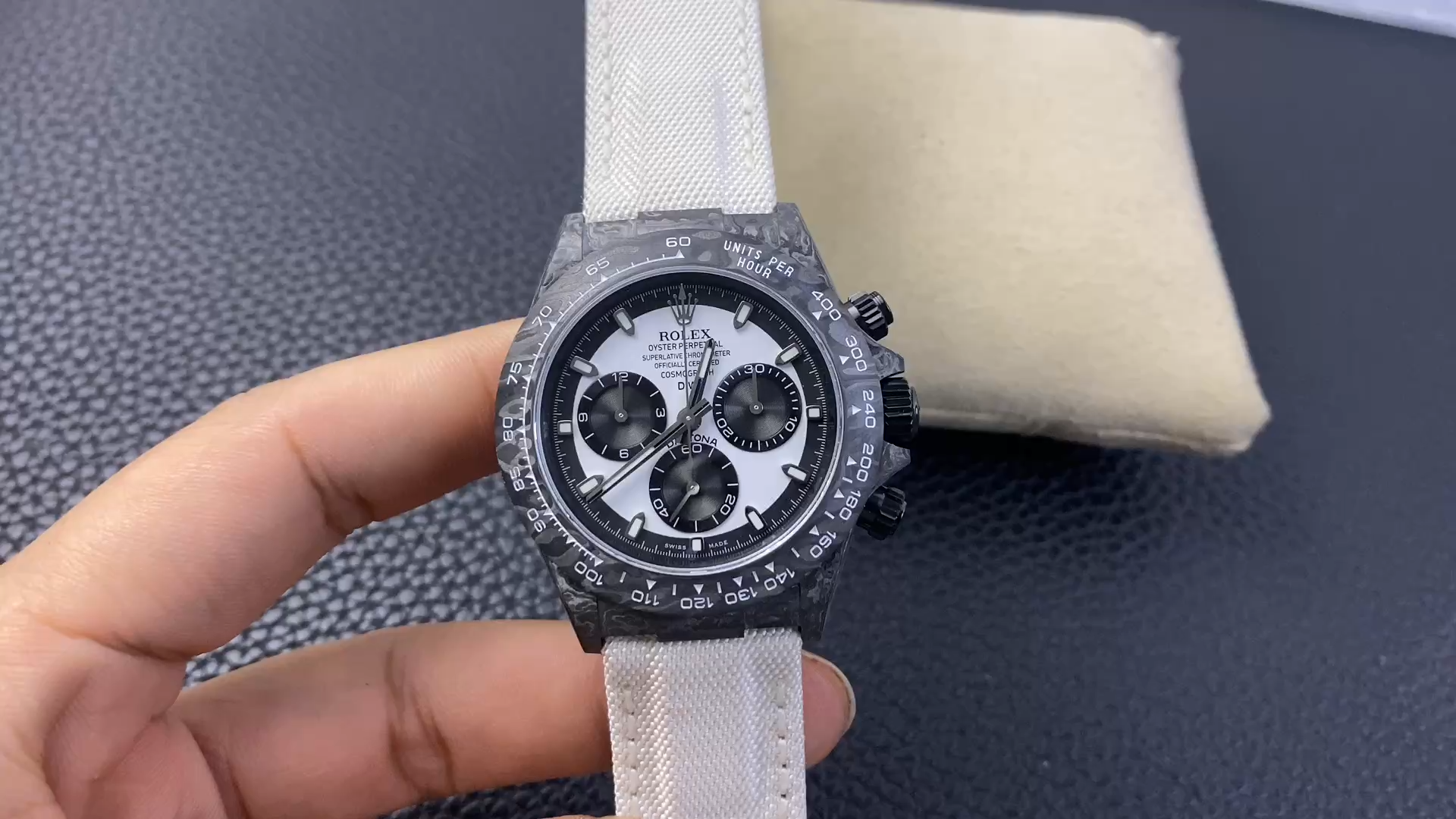 Rolex Daytona Cosmograph DIW Watch Factory Movement Designer 40 Carbonfiber
