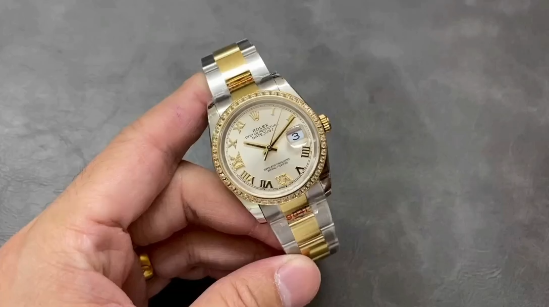 Rolex Datejust 36 Silver Roman Diamond M126283RBR 0018