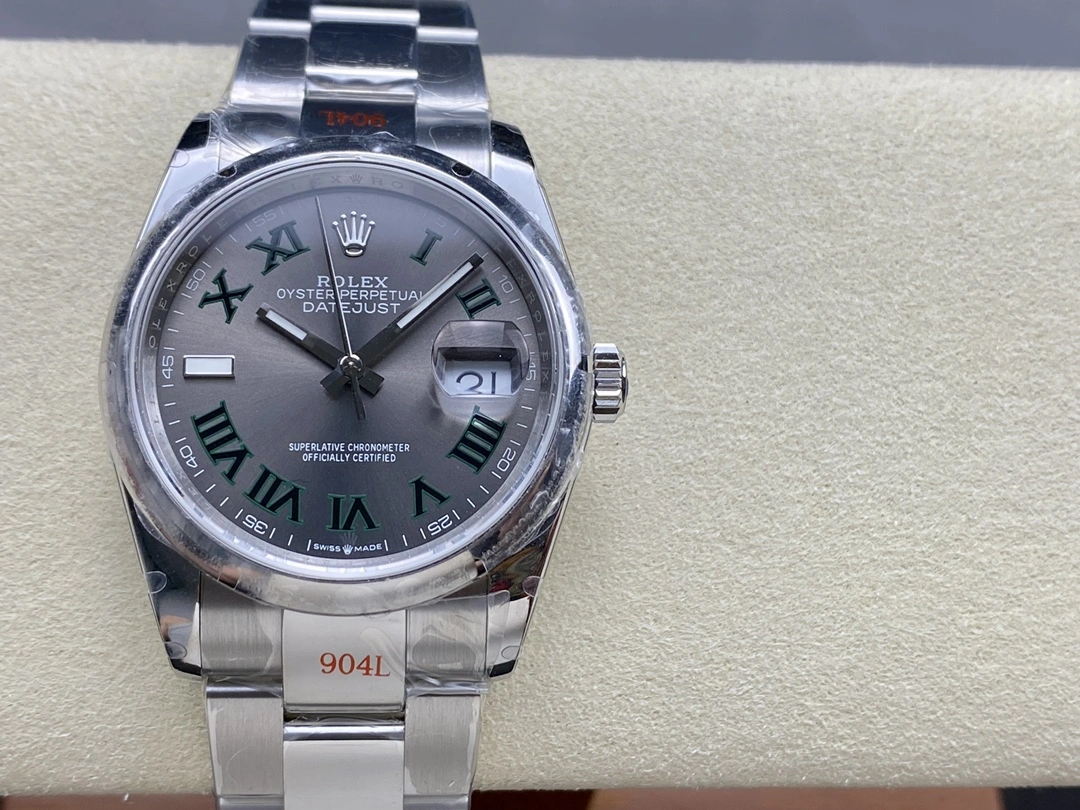 Rolex Datejust 36 Wimbledon Dial Midsize M126234 0046 Luxury Unisex Watch