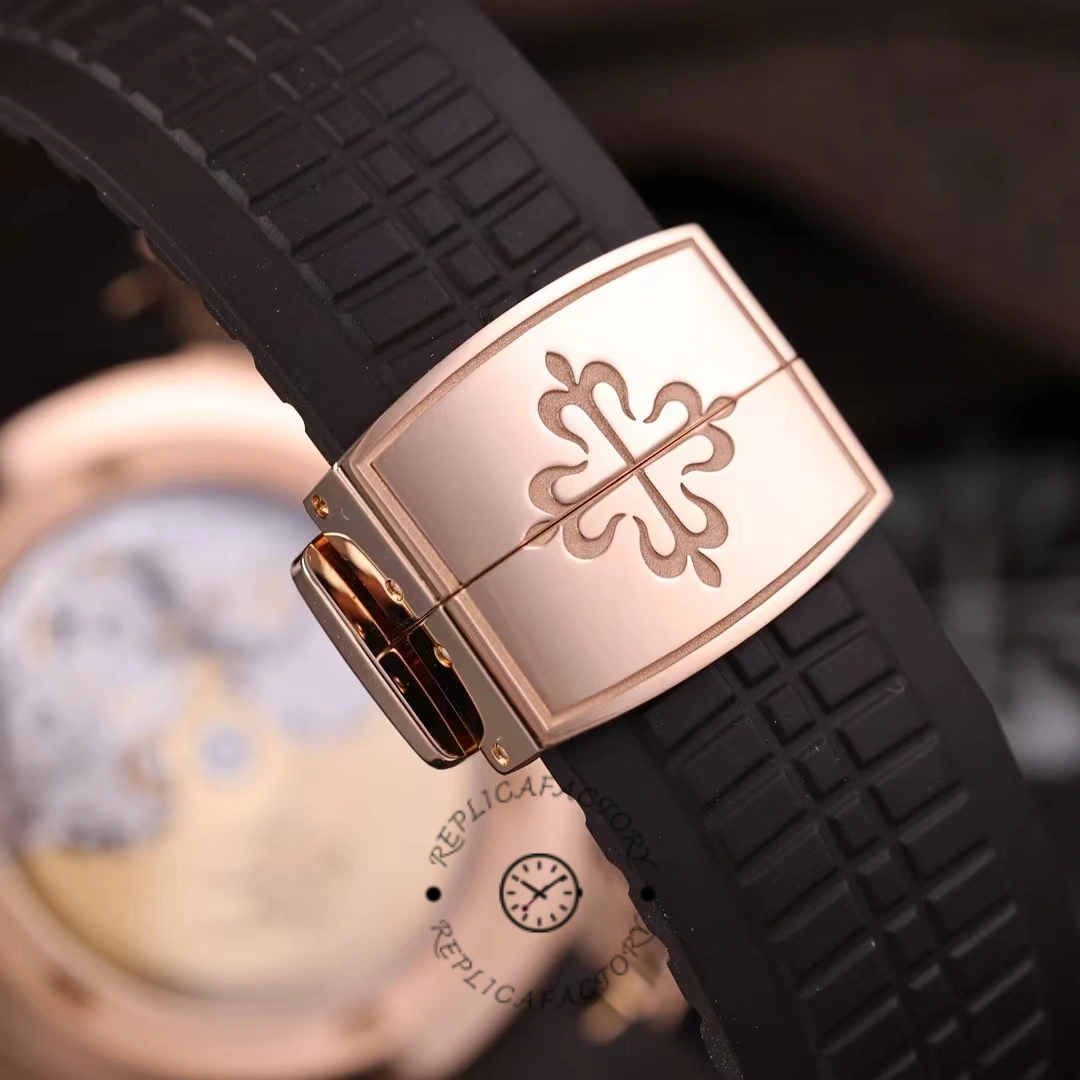 Replica Patek Philippe Aquanaut 5164R 001 Travel Time Rose Gold Mens Watch