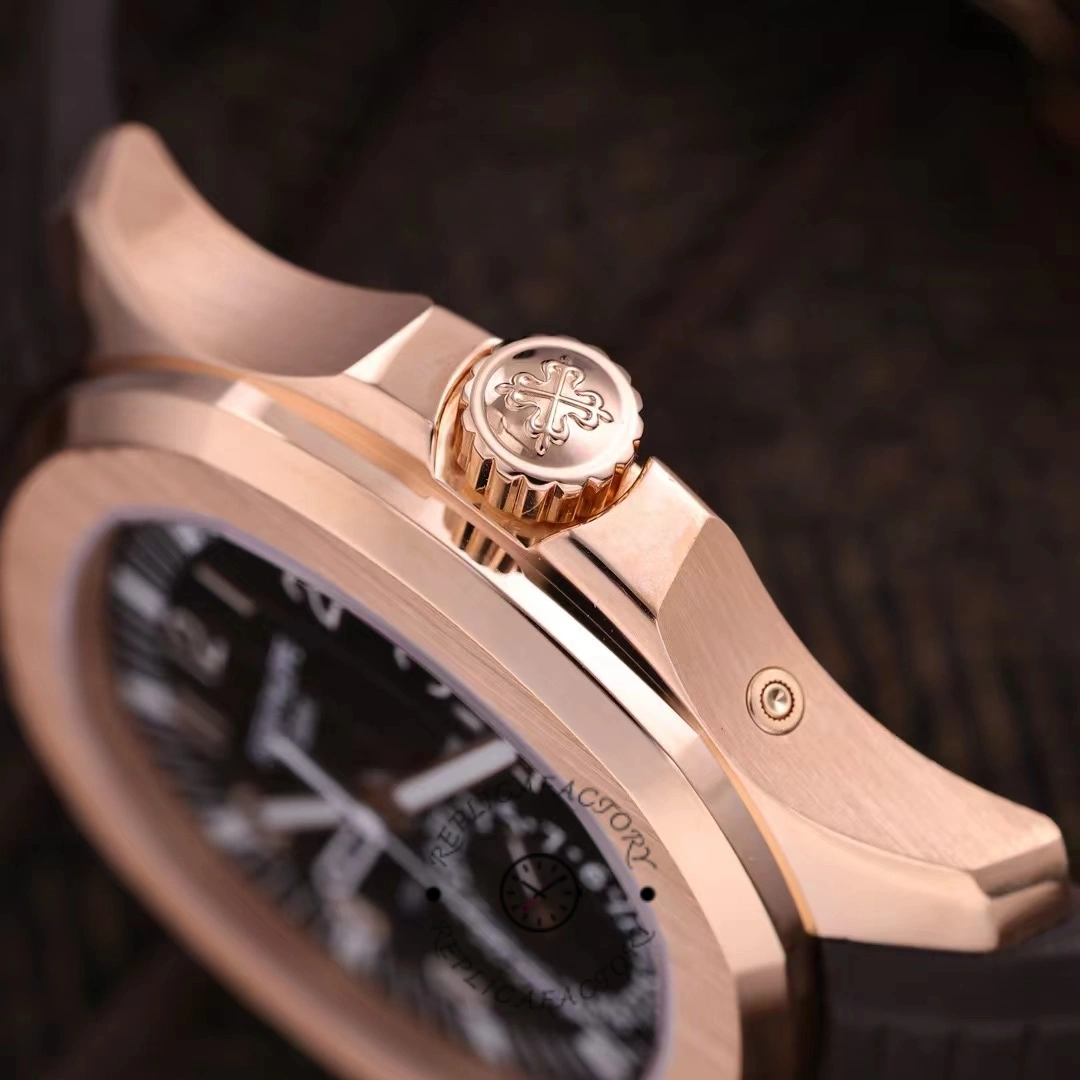 Replica Patek Philippe Aquanaut 5164R 001 Travel Time Rose Gold Mens Watch