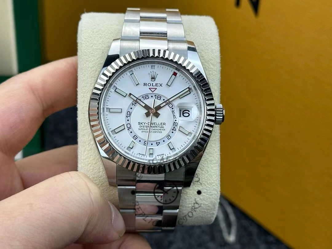 Rolex Sky-Dweller 326934 Stainless Steel White Dial 42MM Replica Watch