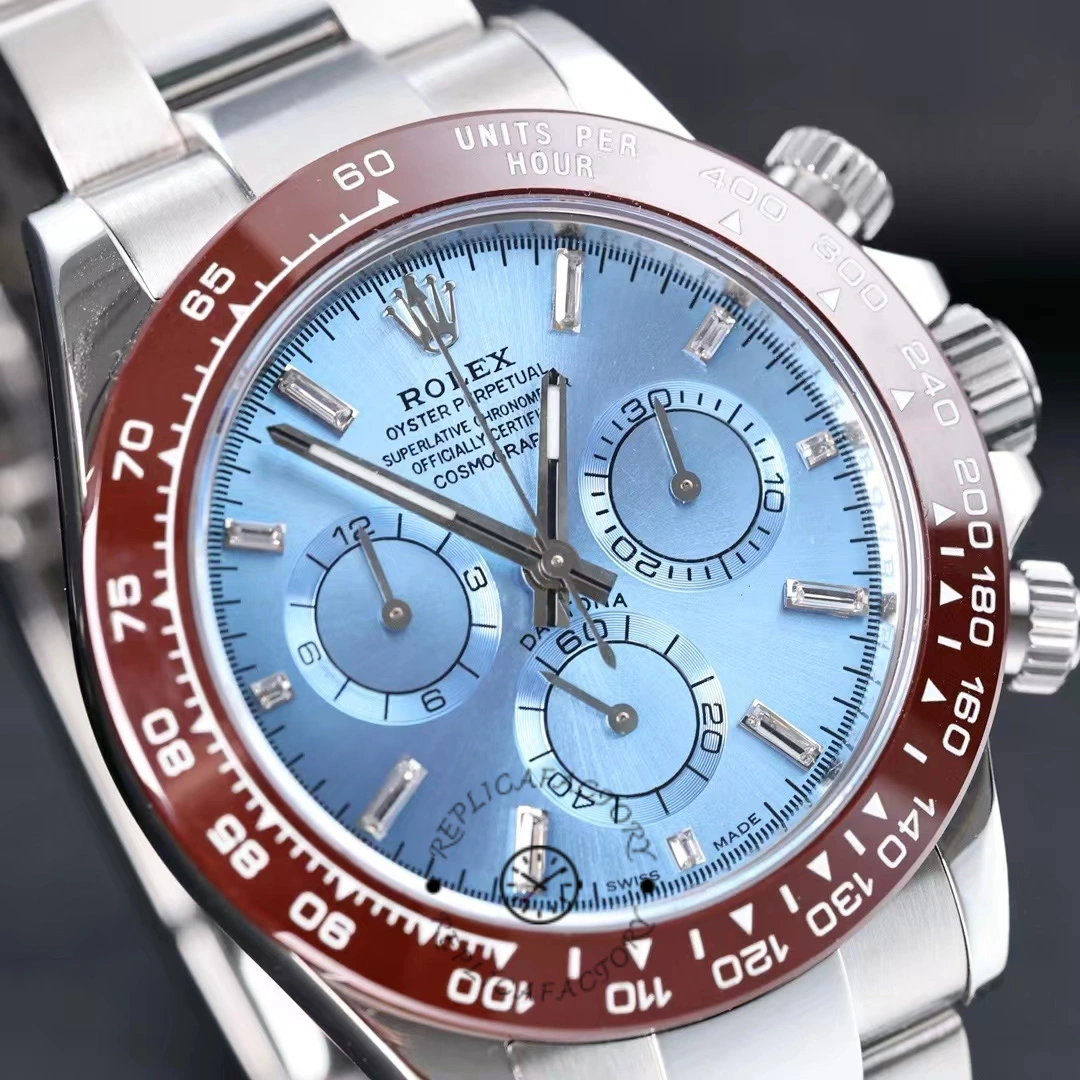 Rolex Cosmograph Daytona 116506 Ice Blue Dial Platinum 40MM Mens Replica Watch