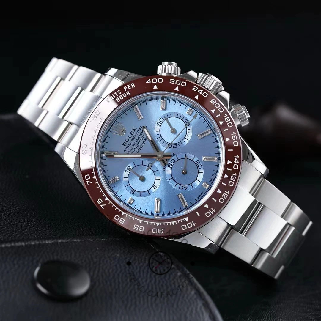 Rolex Cosmograph Daytona 116506 Ice Blue Dial Platinum 40MM Mens Replica Watch