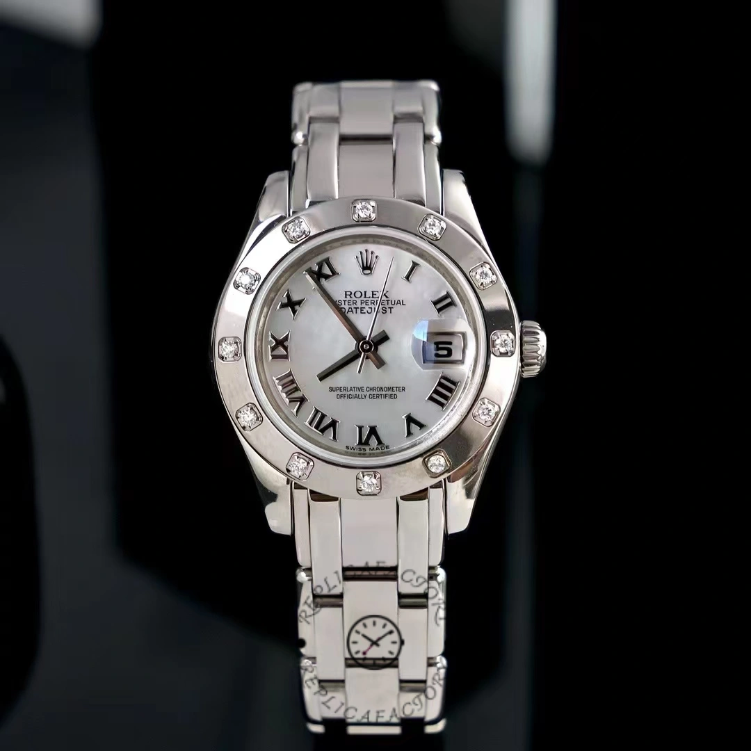 Rolex Pearlmaster 80319 MOP Roman Dial 29MM Lady Replica Watch