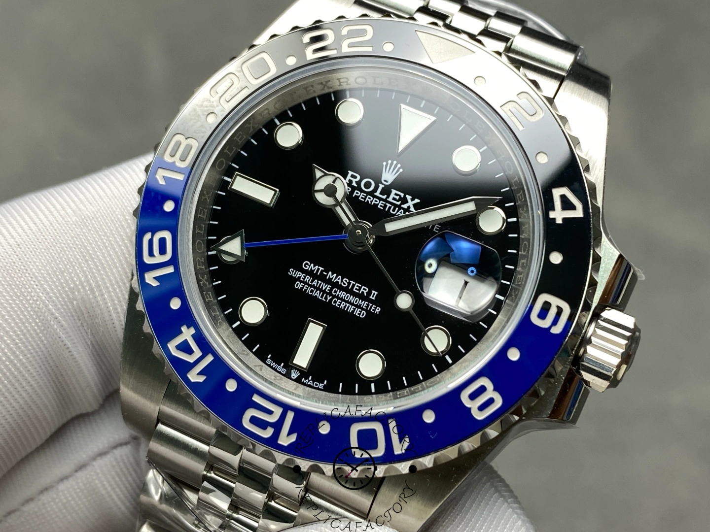 Rolex GMT-Master II 126710BLNR Black Dial Batman Bezel 40MM Mens Replica Watch