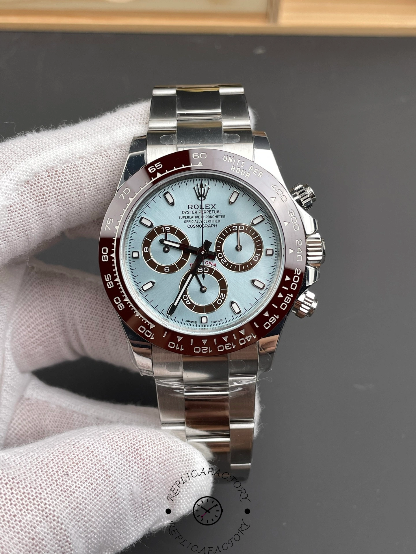 Rolex Cosmograph Daytona 116506 0001 50th Anniversary Ice Blue Dial 40mm Mens Replica Watch