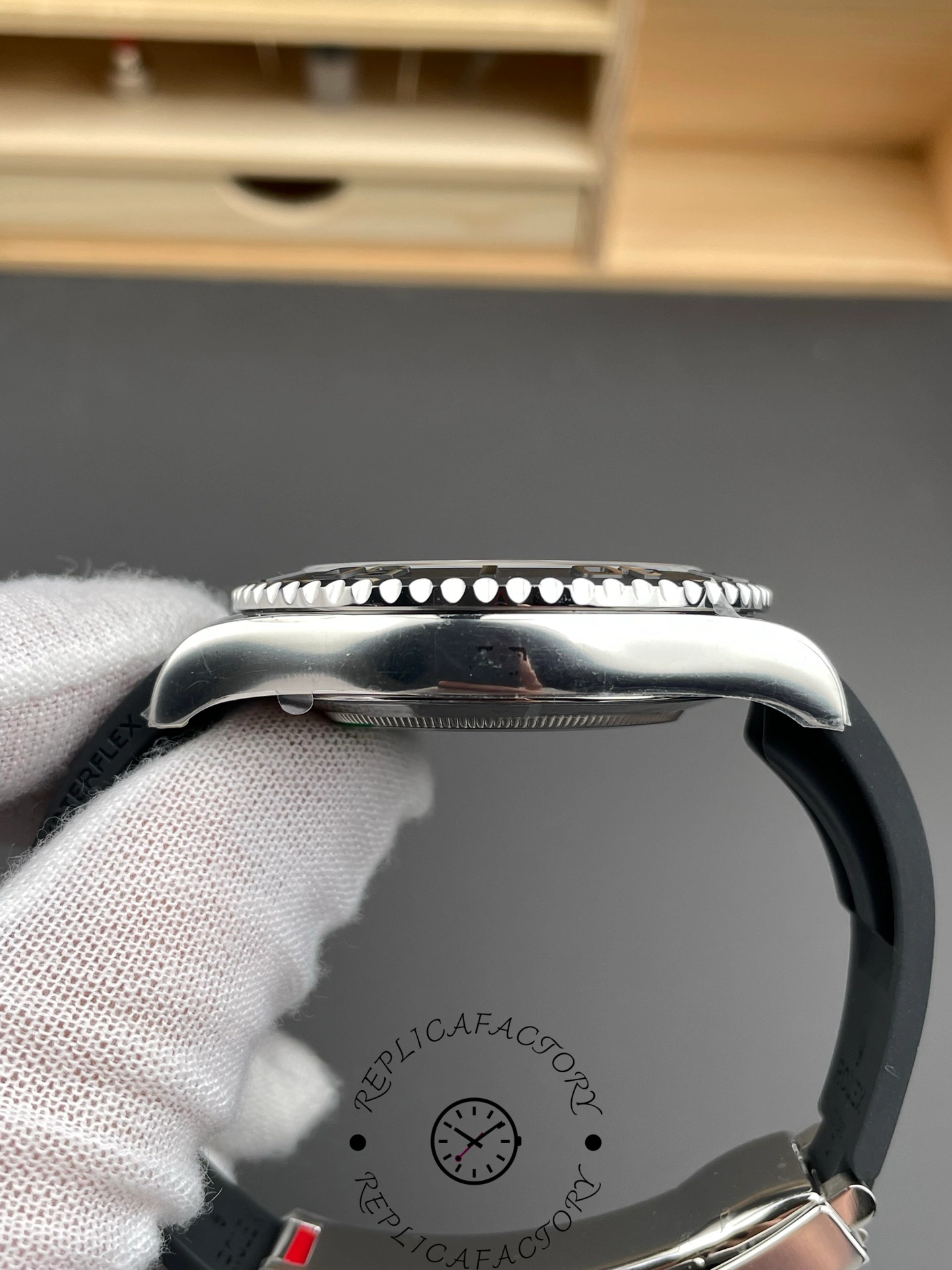 Rolex Yacht-Master 226659 White Gold Black Dial 42mm Mens Replica Watch