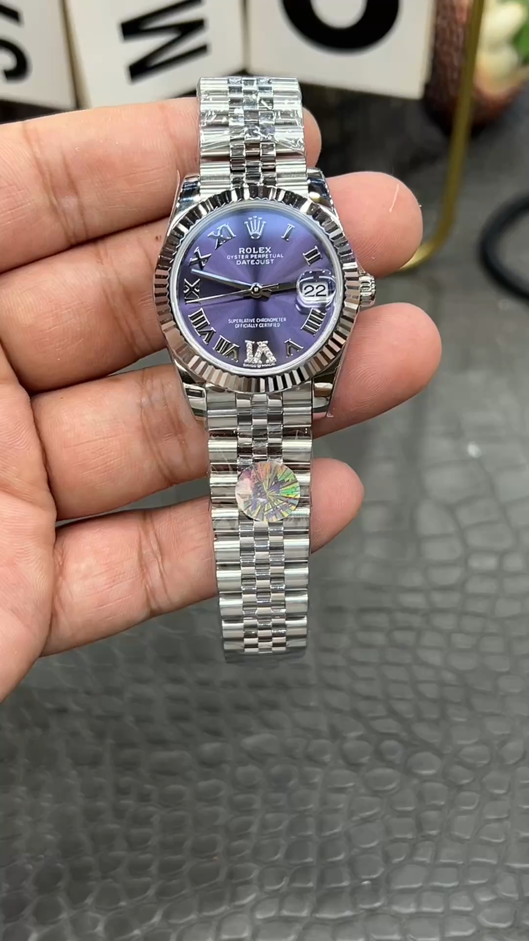 Rolex Datejust 31 Purple Dial Jubilee Bracelet 278274 0026 Women's Watch