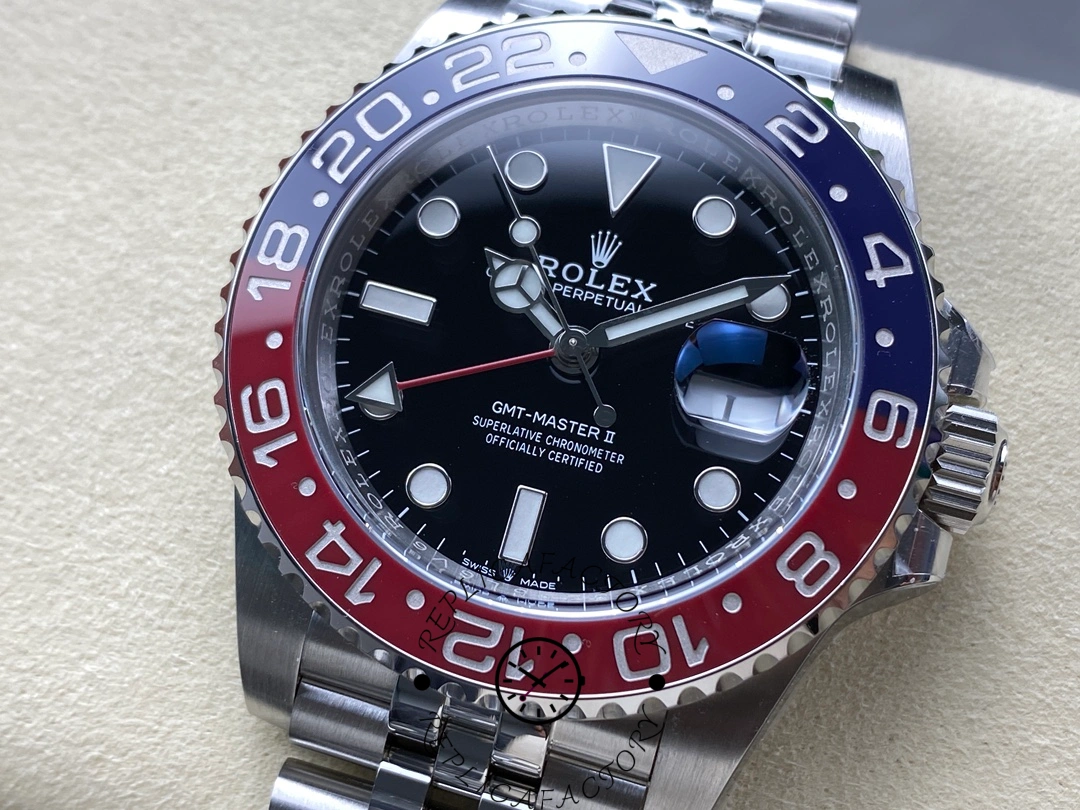 Rolex GMT-Master II 126710BLRO Stainless Steel Black Dial 40MM Mens Replica Watch