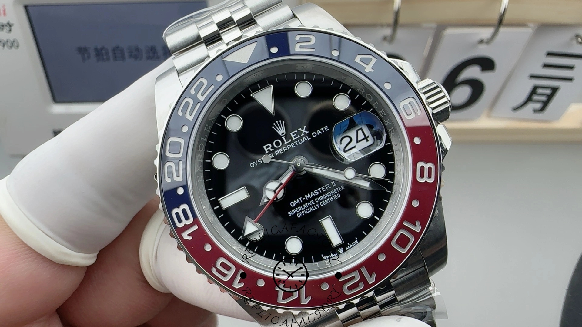 Rolex GMT-Master II 126710BLRO Stainless Steel Black Dial 40MM Mens Replica Watch