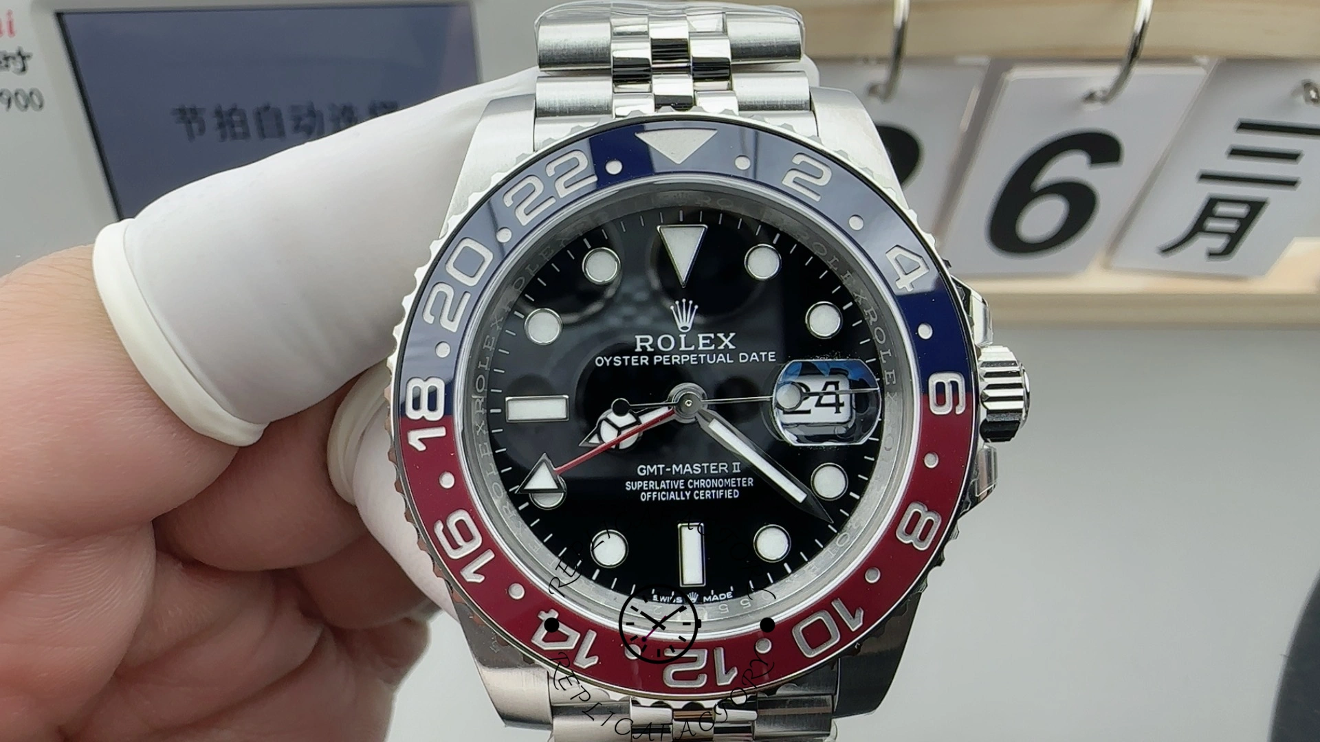 Rolex GMT-Master II 126710BLRO Stainless Steel Black Dial 40MM Mens Replica Watch