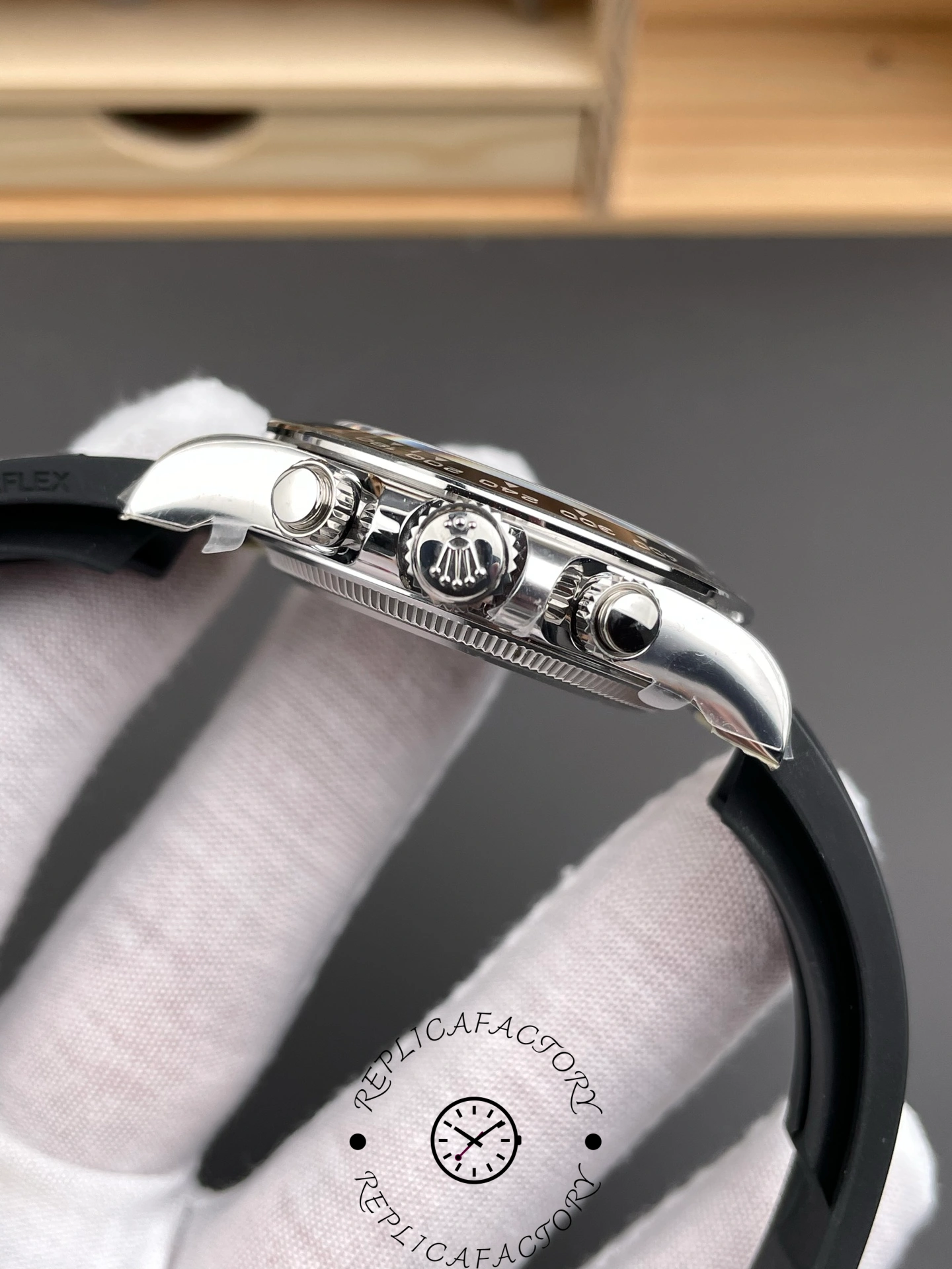 Rolex Cosmograph Daytona White Gold 126519LN 0004 Bright Black Steel Diamond