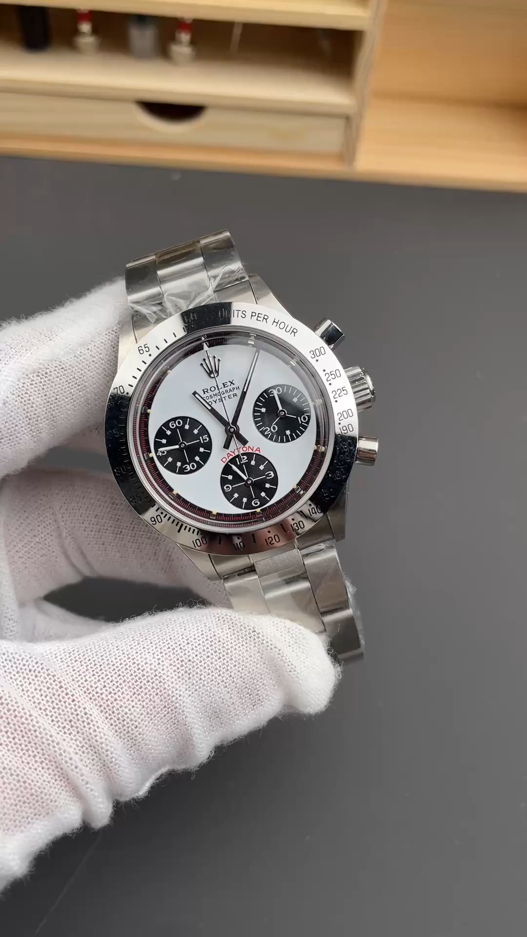 Rolex Daytona 6239 Stainless Steel White & Black Dial Vintage Men's Watch