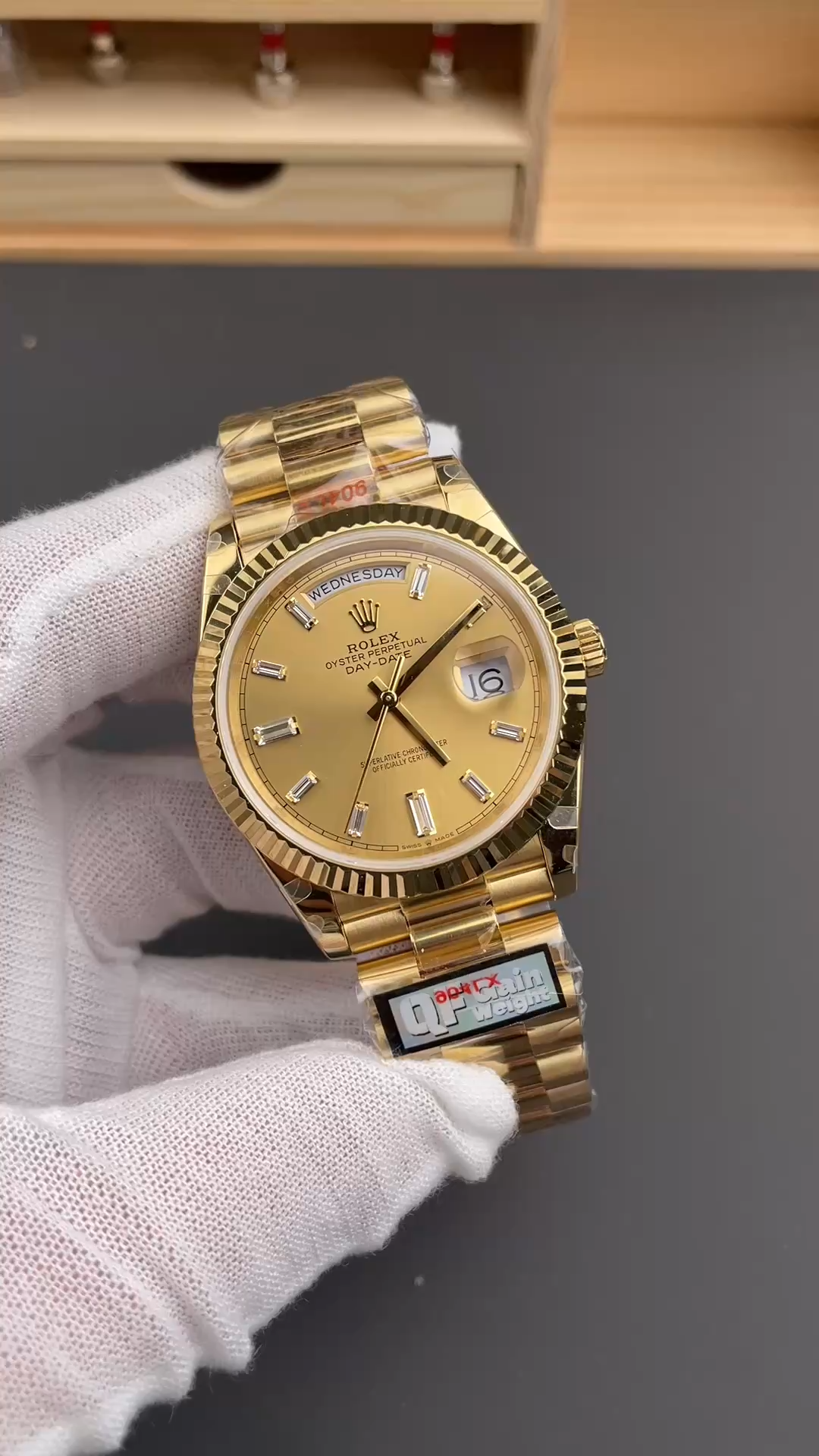 Rolex Day Date 40 Yellow Gold Champagne Dial m228238 0005