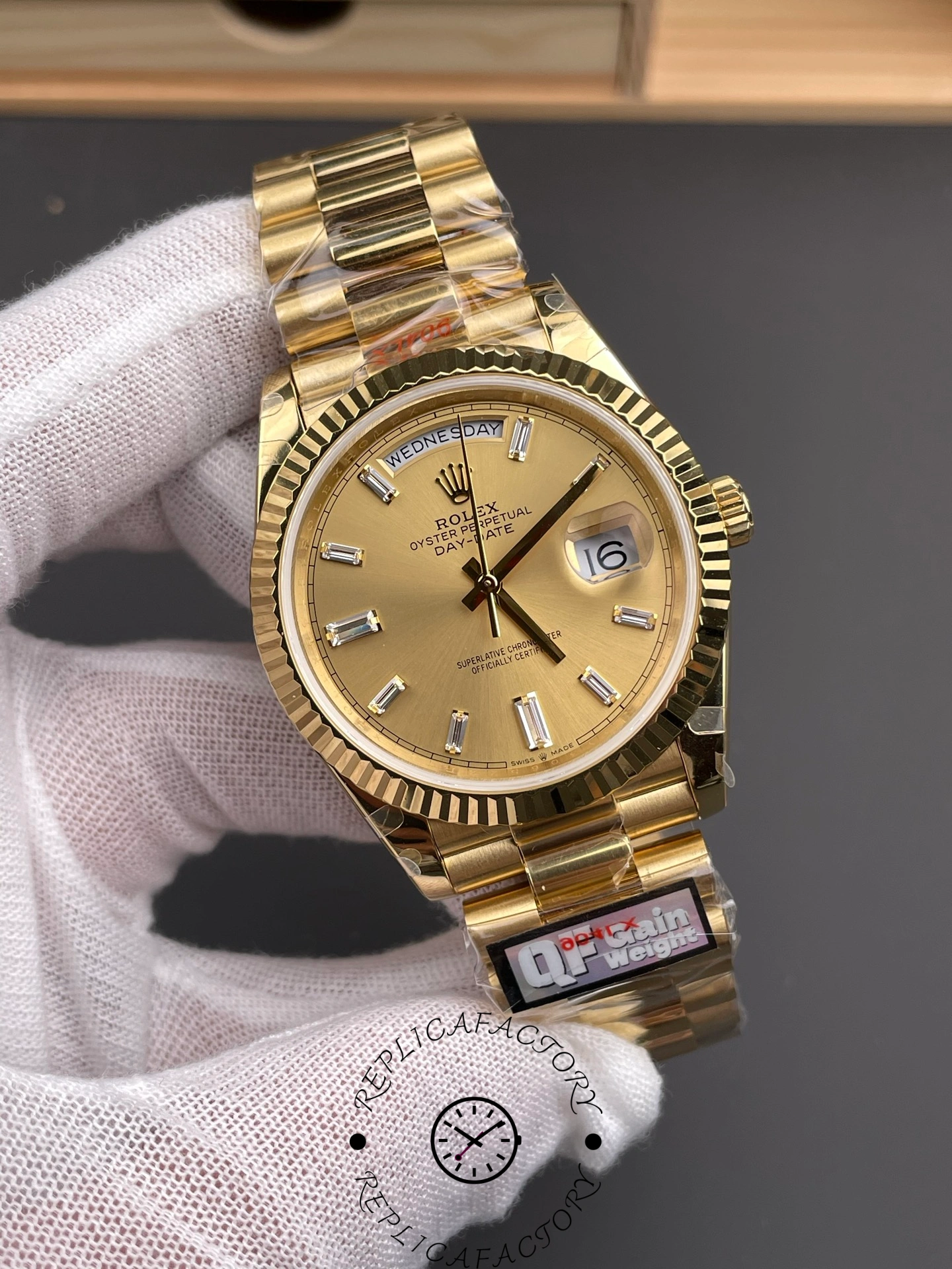 Rolex Day Date 40 Yellow Gold Champagne Dial m228238 0005