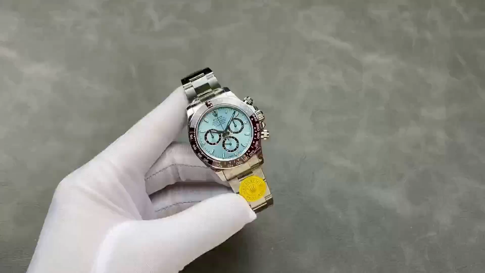 Rolex Platinum Cosmograph Daytona Ice Blue Index Dial Oyster Bracelet 126506 0001